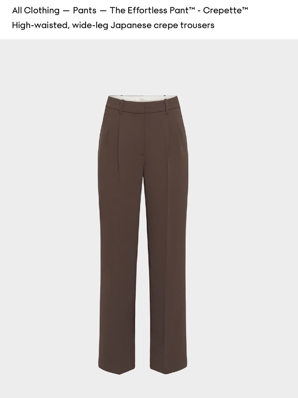 Aritzia Effortless Pant-NWT